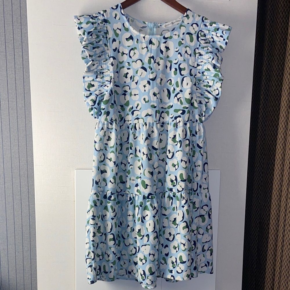 Michelle McDowell Floral Ruffle Sleeve Dress ladies Medium